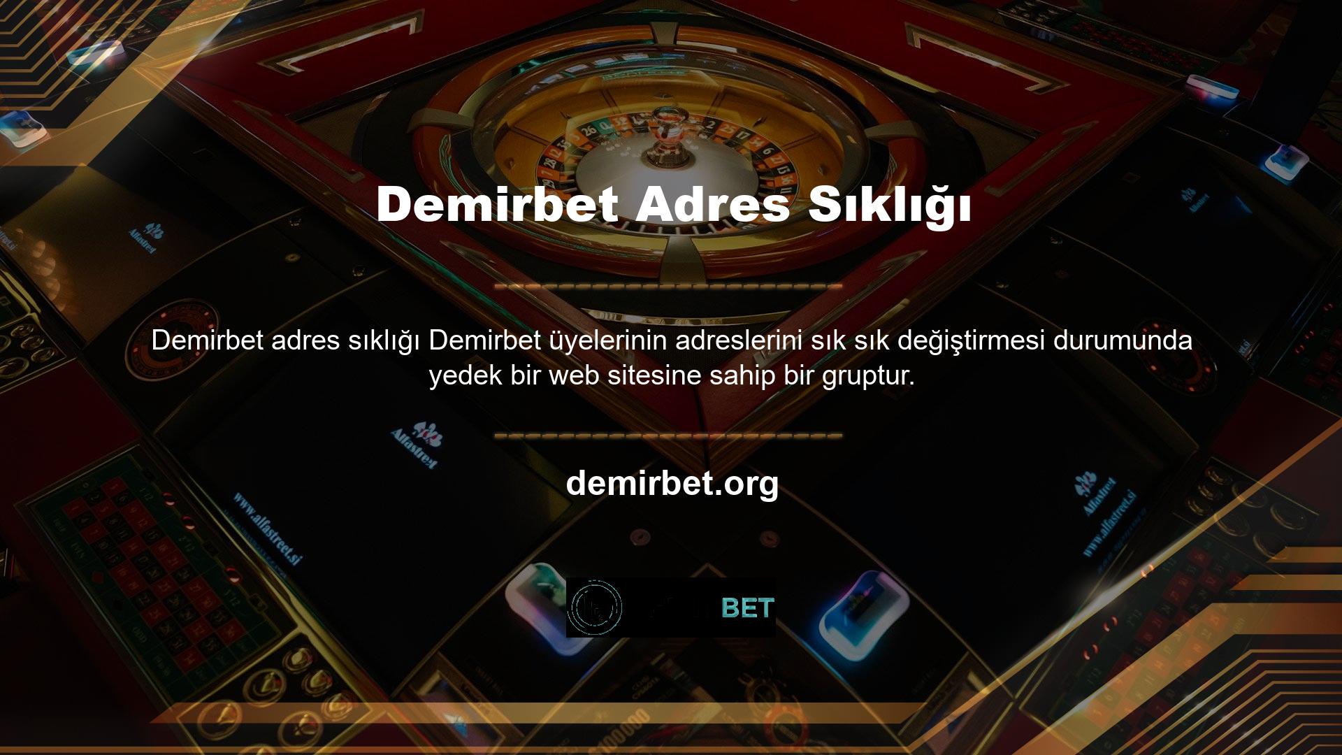 Sitede herhangi bir sorunla karşılaşırsanız, üyelere kolayca erişmenize yardımcı olmak için Demirbet lisanslı adresle iletişime geçilecektir